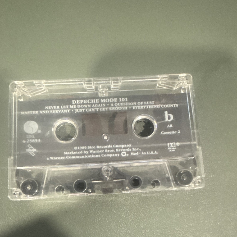 Depeche Mode - 101 Electronic Cassette Album Sire 1989 Clear 4-25853